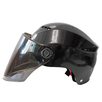 

2020 New Motorcycle Summer Breathable Helmet Scooter Open Face Cap with Sunshield Motor