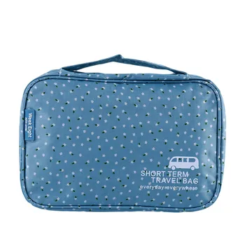 

Zipper Women Makeup bag Cosmetic bag Organizer Toiletry bag kits Storage Travel Wash pouch Blue