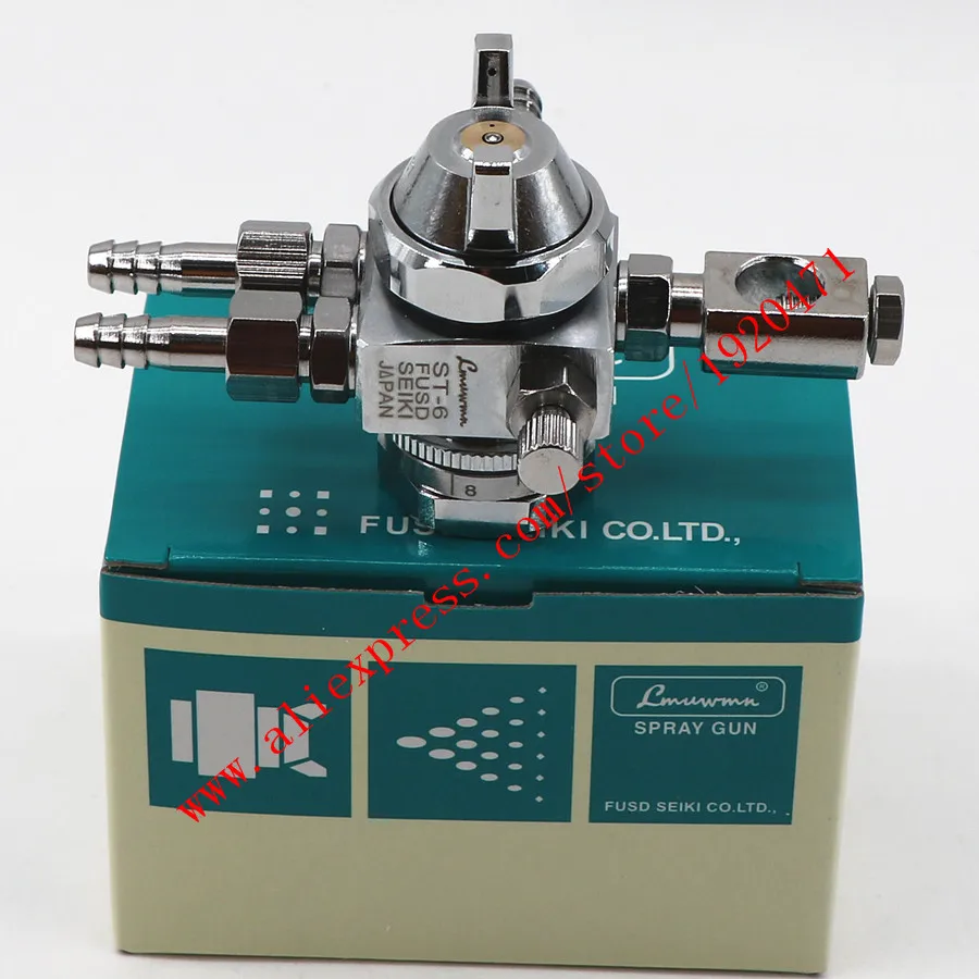

Japan mini automatic spray gun ST-6, st-6 spray gun Spray Nozzle Chocolate Rosin spray nozzle gun fan /round shape cap