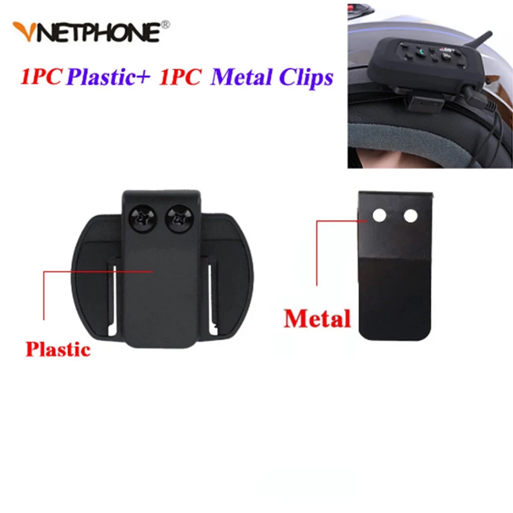 V6 Clips Metal Bracket for Vnetphone EJEAS Q7 V4 Motorcycle BT Bluetooth Interphone Headset Helmet Intercom Pro Accessories | Автомобили и