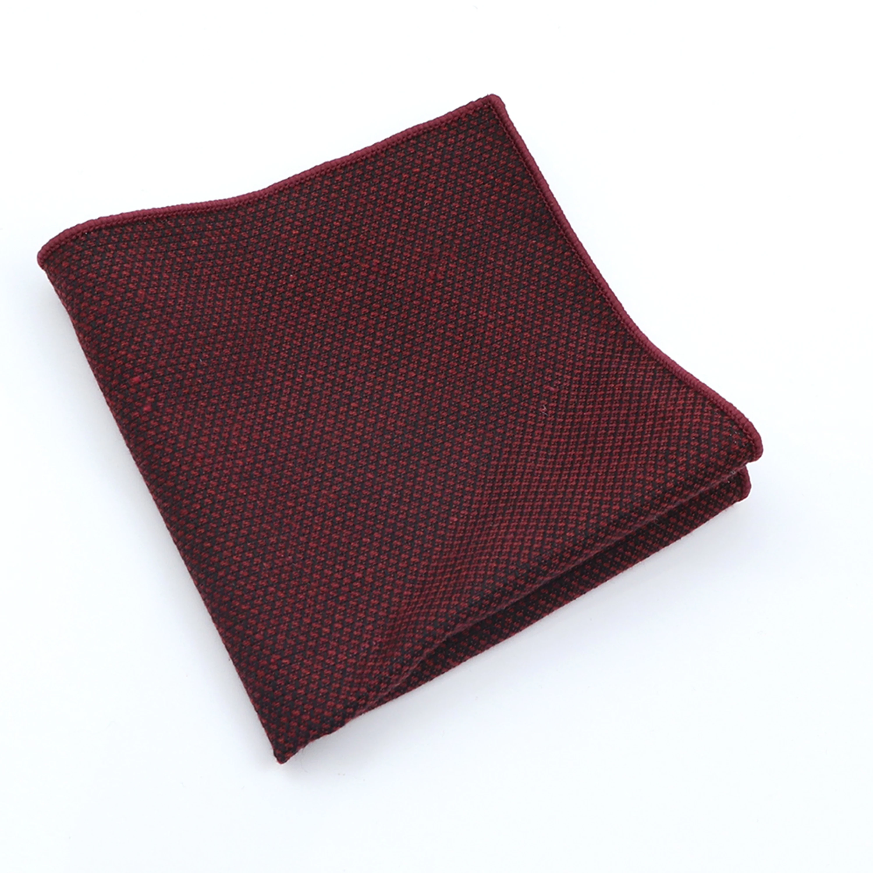 Mens Cotton Wool Pocket Squares 24CM Width Solid Color Striped Thick Handkerchief for Women&Men Casual Party Dinner Accessory