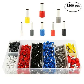 

Supply Cold Terminals Assorted Copper Crimp 1200Pcs Connector Cord Pin