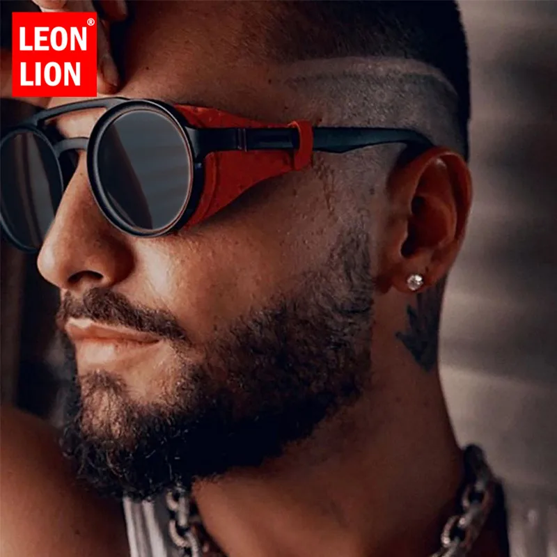 Солнечные очки LeonLion в стиле панк для мужчин и женщин роскошные винтажные