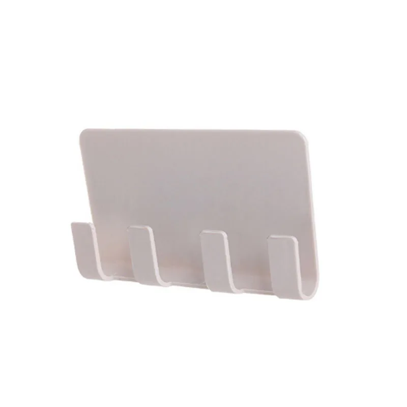 4 Hooks Holder Wall Mount Bracket Hanger Charger Easy For Universal Phone