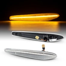 2 pçs âmbar dinâmico led lado marcador sinal de volta sequencial blinker luz para alfa romeo 159 typ 939 2005-2010 boera typ 939 2005
