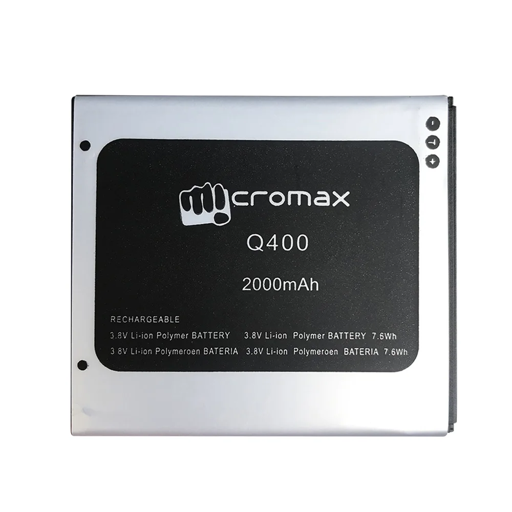 2000 мАч Q400 батарея для Micromax Q400 батареи мобильного телефона