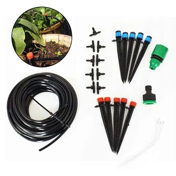 

1x ABS Gardening Irrigation System 10m Micro Drip Terrace Drip Irrigation Set Irrigation System Sprayer Nozzle Tool Parts