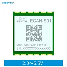 

Can to Serial Protocol Converter Module Can2.0 Modbus ECAN-S01 DC2.3-5.5V Two-way Transparent Transmission Communication Module