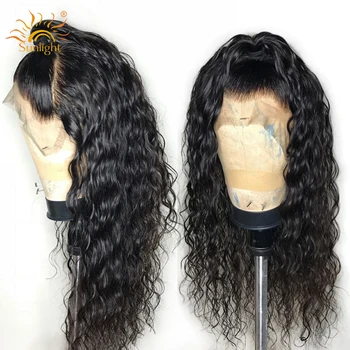 

Water Wave Wig 4x4 Lace Closure Wig 150 Sunlight Brazilian Remy Lace Front Wigs 13X4 Lace Front Human Hair Wigs For Black Women