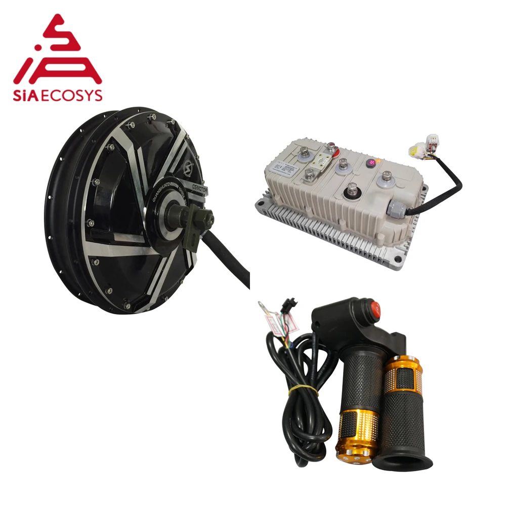 QS motor 8000W 273 V3 hub motor with KLS7275H controller 110KPH High Speed Brushless in wheel