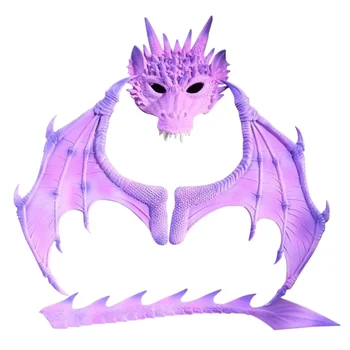 

3PCS/set Halloween Dragon Cosplay Props Wing And Tail Children's Christmas Costume Party Decoration New.