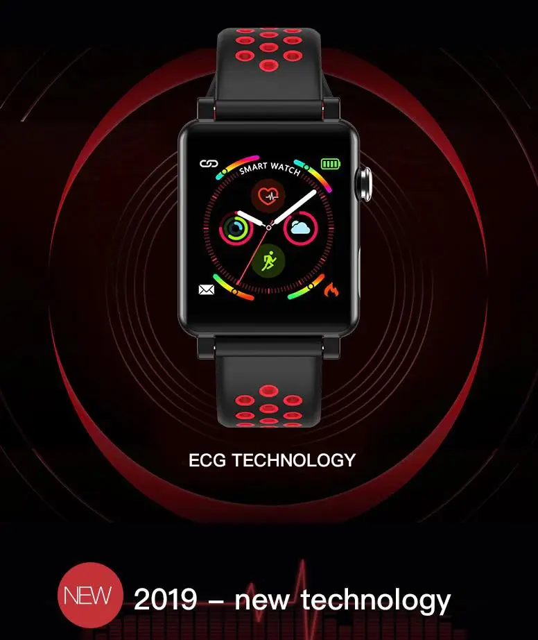 

HobbyLane B71 Smart Watch Men Women ECG Android IOS Smart Watch Fitness Tracker Heart Rate Monitor Bracelet