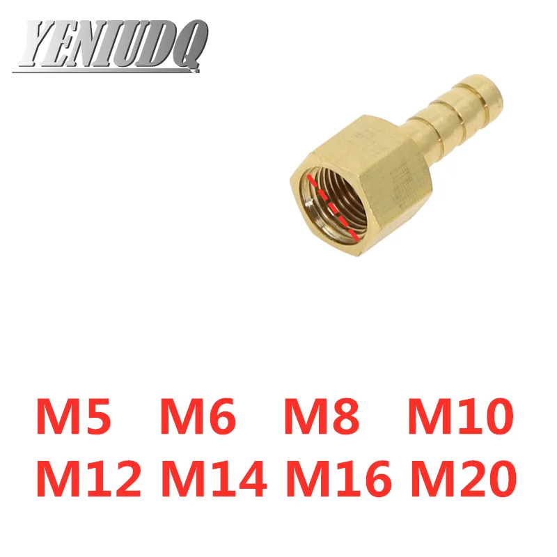 Raccordo In Ottone Per Tubi 4mm-12mm - Filettatura Maschio Metrica Da M8 A M20 - Foto 6
