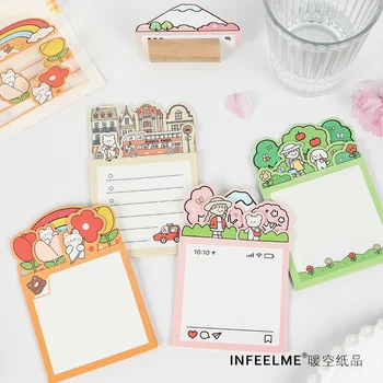 

Infeel.me Superimposed happiness memo pad diy message note paper notepad pack Wholesale