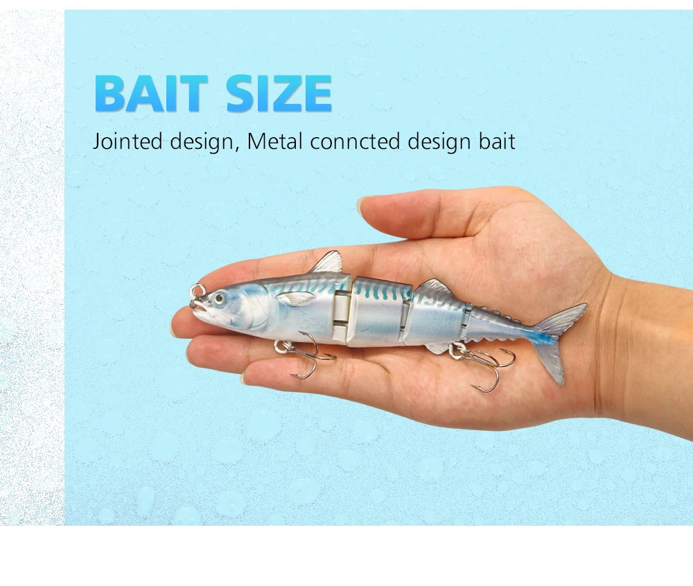 4 section tuna lure Swimbait 15cm 31g Free Sample Fishing lures Hard Jointed Bass Fishing Lures for Saltwater and Freshwater