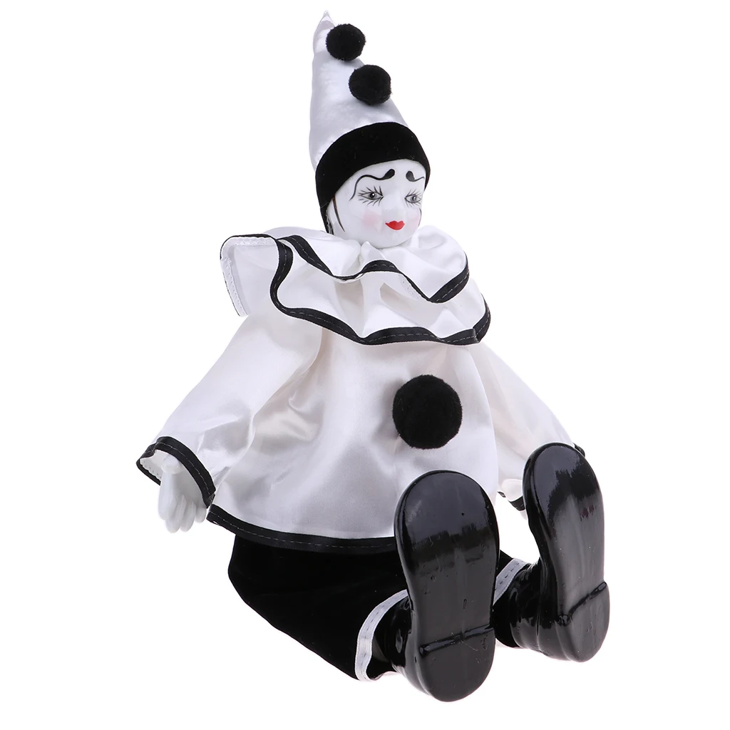 38cm Porcelain Dolls Clown For Kids Birthday Gifts Toy Home Table Decoration Kids Toy Gifts #4