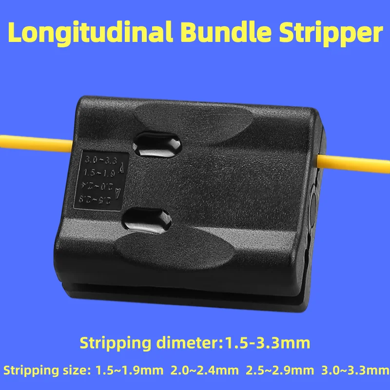 thumbnail image 2 of Fiber Optic Cable Stripper Tool - Loose Tube Longitudinal Cutter For 1.5-3.3mm Outdoor Cables 2 of 11