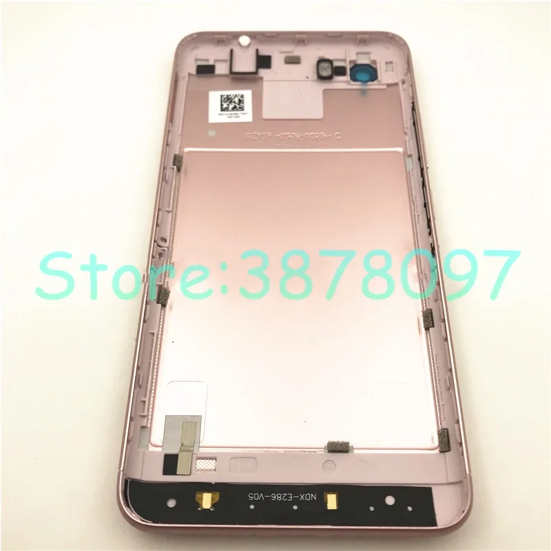 Новинка 5," для Asus zenfone 3s max ZC521TL X00GD крышка батареи задняя крышка с кнопками питания(без объектива камеры
