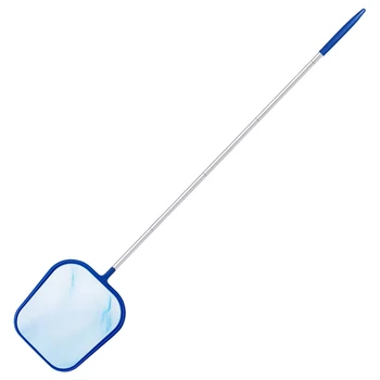 

1 Pcs Leaf Skimmer Rake Net Fold Fine Mesh Pool Skimmer Net Remove All Debris Aquarium Cleaning Tools