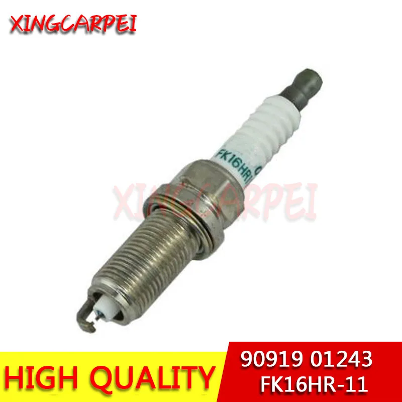 4 шт./лот 90919-01243 FK16HR-11 Авто иридиевая Свеча зажигания для Toyota Corolla Vitz Ractis Auris 90919 01243 FK16HR-11