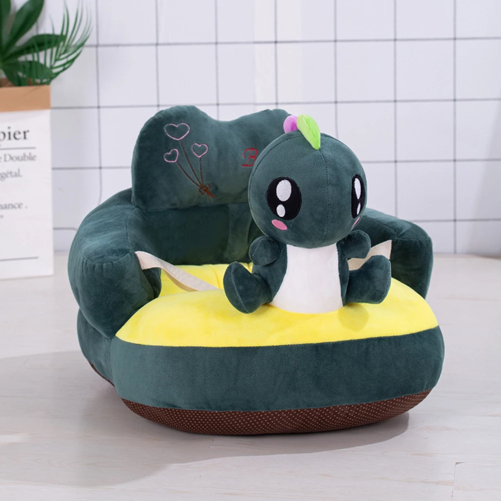 Cute Cartoon Baby Sofa Support Seat Kid Feeding Washable Plush Chair Learning Sit Toddler Nest Puff Feeding Cradle