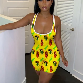 

Sexy Womens Sleeveless Bodysuits Clubwear Party Short Romper Jumpsuit Bodysuit Sportwear