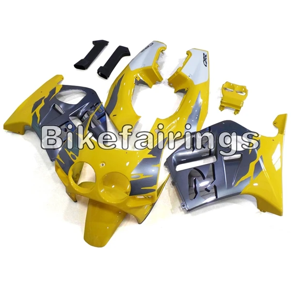 Новые Полностью Обтекатели для Honda CBR250RR CBR250 RR MC19 1988 1989 МОТОЦИКЛ ABS пластик литья под давлением Cowlings-глянцевый желтый серый