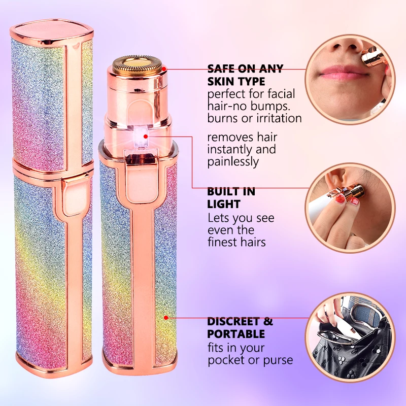 2 in 1 Electric Eyebrow Ʈ ũ Painless Eye Brow   鵵 鵵 ޴ ̼   Lady depilator