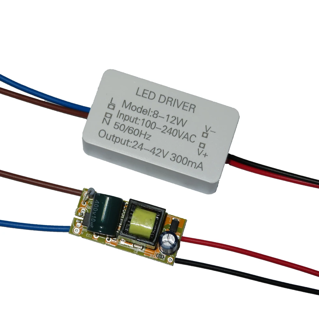 8W 9W 10W 11W 12W светодиодный адаптер драйвера 24V 40V 300mA источник питания 85 265V AC DC