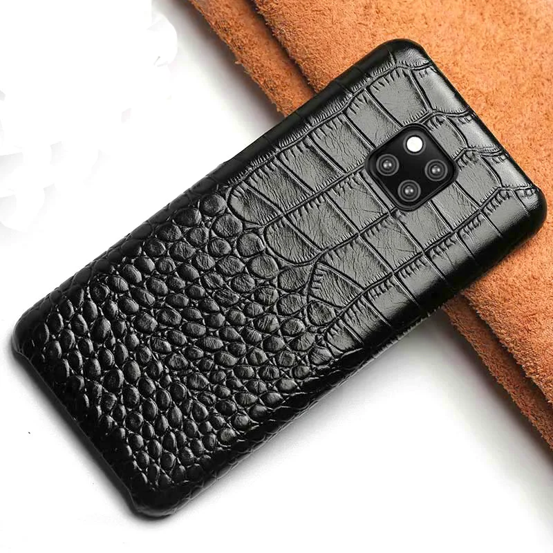 Чехол из натуральной кожи для телефона Huawei mate 20 Lite P20 P40 pro P30 Y6 Y7 2019 Роскошный чехол