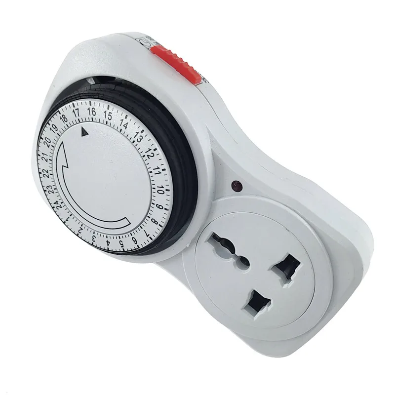 24 Hour Cyclic Timer Switch Kitchen Timer Outlet Loop Universal Timing Socket Mechanical Timer 230VAC 3500W 16A UK EU CN US Plug 3