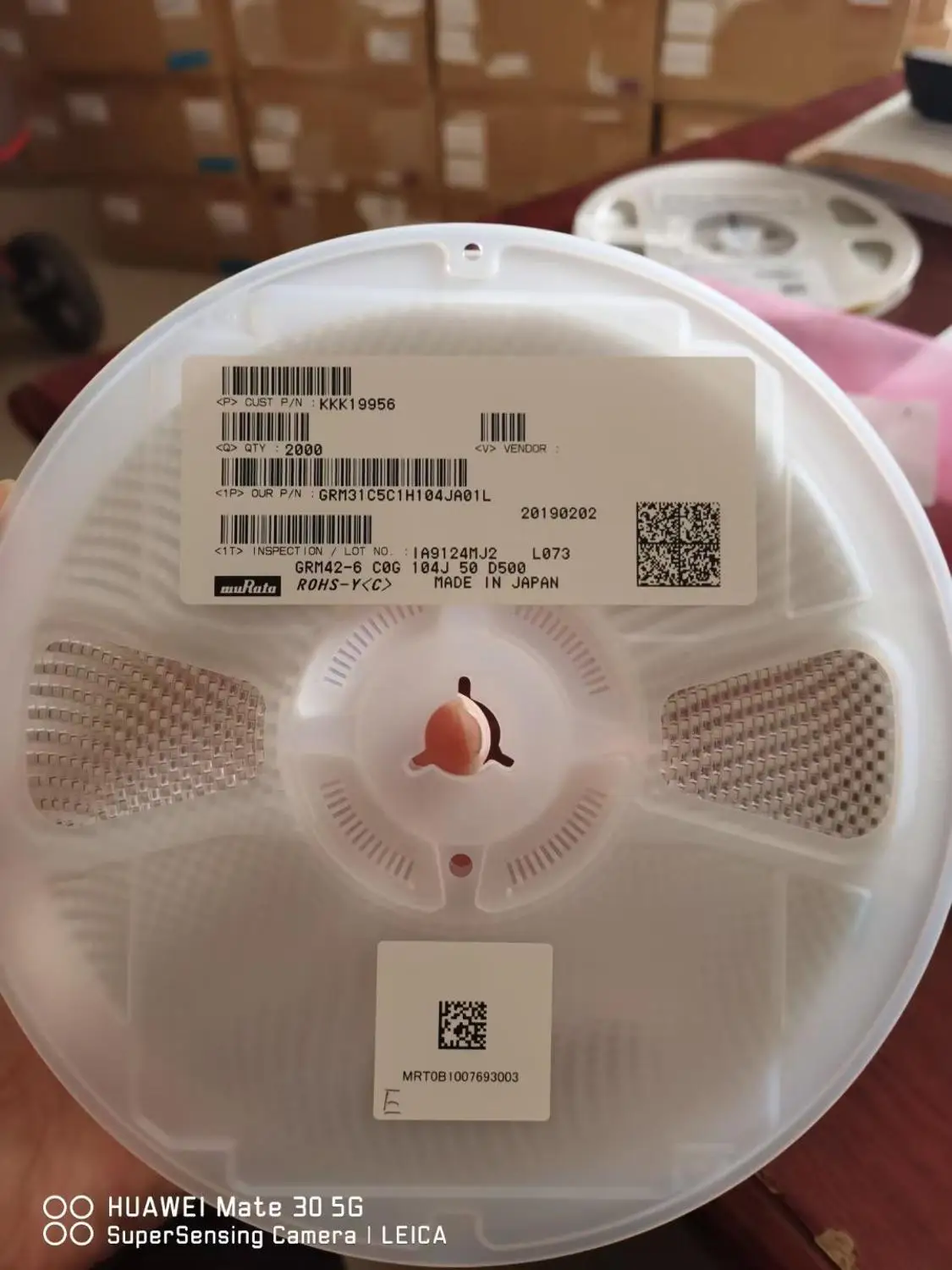 Керамический конденсатор GRM31C5C1H104JA01L SMD 3216 1206 50 в 104J 100NF 0 1 мкФ NPO 2K упаковке