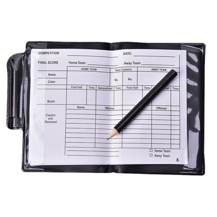 Soccer Referee Red Yellow Card Record Football Match Warning Card for Sports FOU99