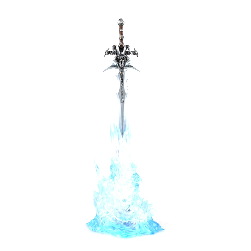 

Light WOW Modle World Of Warcraft Figure COS Animation Warcraft Lich King Arthas Weapons Cream Of Mourning Sword Collect Gift