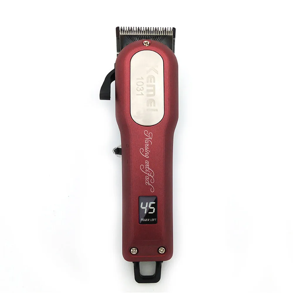 Red 1031 CestoMen профессиональная перезаряжаемая машинка для стрижки волос, электрический триммер для волос, машинка для стрижки волос, машинки для стрижки волос, 1031/1032 - Цвет: Red 1031