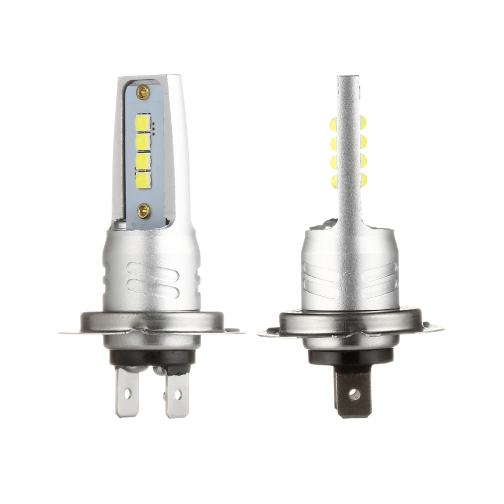 2 шт. Супер Яркий H7 6000K 12 В 8SMD 3030 светодиодный фонарь, светодиодный фонарь ближнего света, лампа для большинства автомобильных фар, светодиодный фонарь