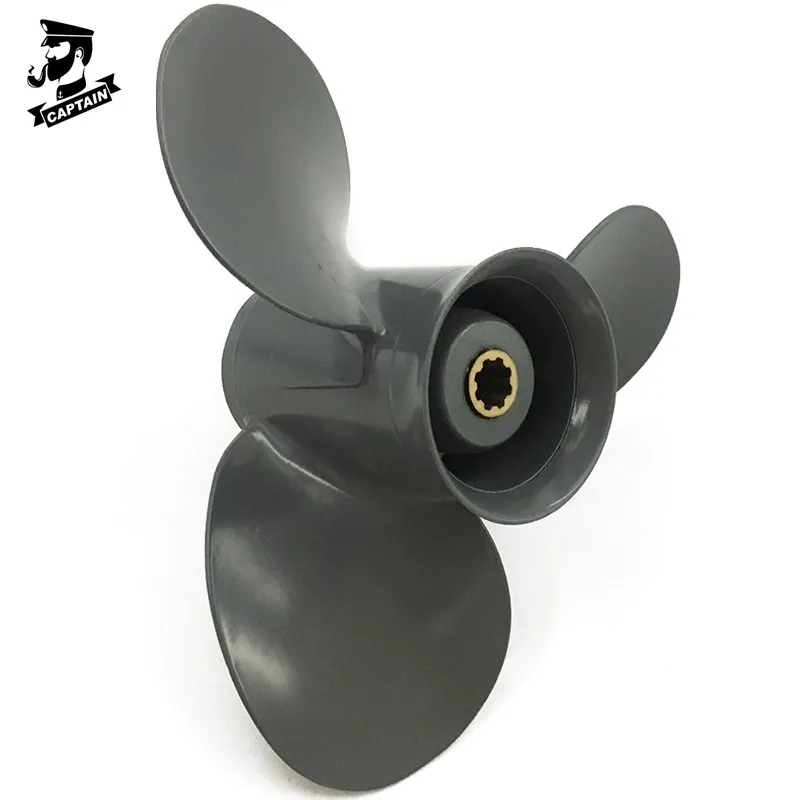 Captain Propeller 9 1/4X9 Fit Honda Outboard Engine BF8D BF9.9D BF9.9 BF15A BF15D BF20D 8 Tooth Spline RH 58130-ZV4-009AH captain propeller 7 7 8 x 7 1 2 200x190 fit honda outboard engine bf4a bf5d bf6a 4 5 6hp nh283 stin gray