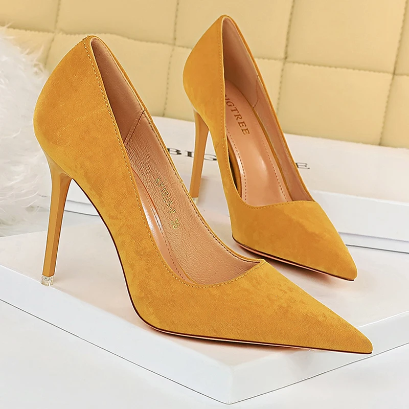 Shoes Suede Women Pumps New High Heels Fashion Sexy Party Shoes Stiletto Ladies Shoes Women Heels Plus Size 42 43