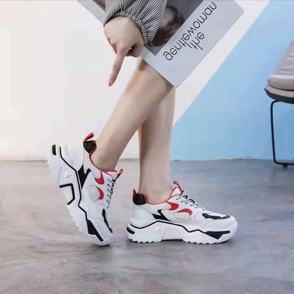 

NEW Fashion 2019 Casual Shoes Woman Summer Comfortable Breathable Mesh Flats Female Platform Sneakers Women Chaussure Femme