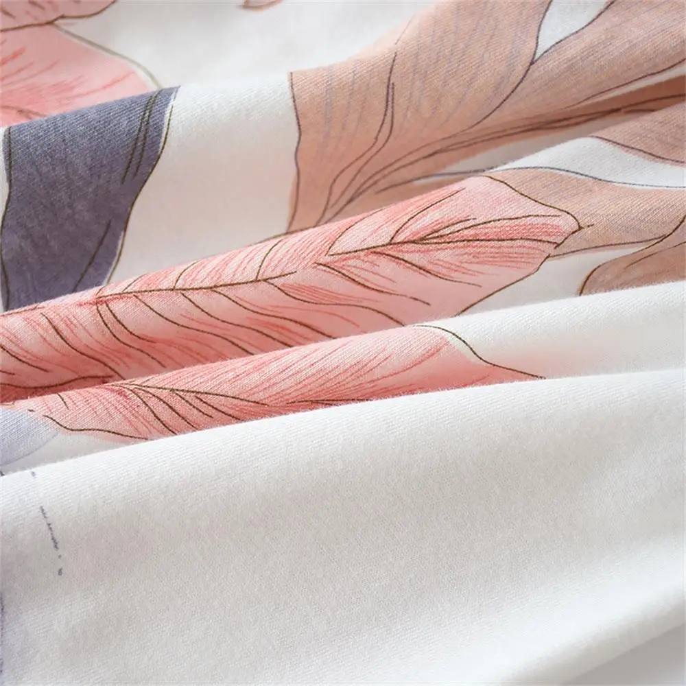 Женский пижамный комплект из 2 предметов новый хлопка с цветочным принтом и