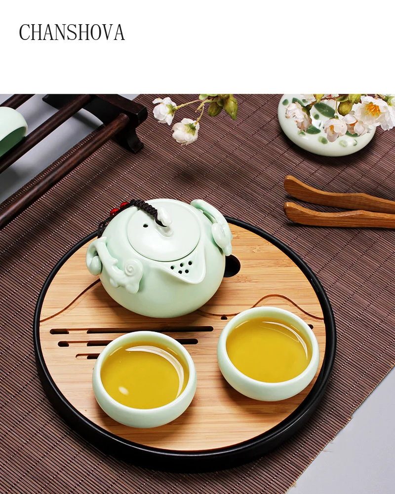 CHANSHOVA китайский керамический чайник, домашний чайный набор кунг-фу, чайный сервиз, чайник для мытья рук, фарфоровый чайник, китайский чай