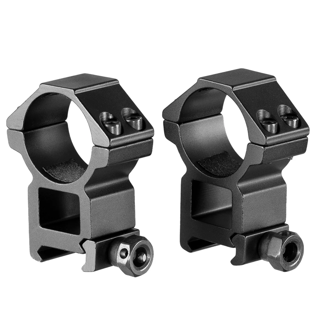 2PCS Rifle Scope Ring Mount 25.4mm/30mm 11mm/20mm Picatinny Dovetail Rail Hunting
