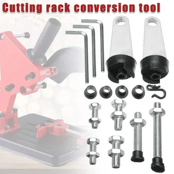 

Grinder Bracket Accessories Home Power Tool Easy Install Aluminum Iron Conversion Cutting Rack Replacement Parts Multi Angle