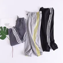 Большой с начесом и спортивные Штаны Western Стиль шерстяное пальто для полных детей; Повседневное записная книжка С ПЕРЕПЛЕТОМ с Fit, с тремя полосками, впитывает пот и Штаны