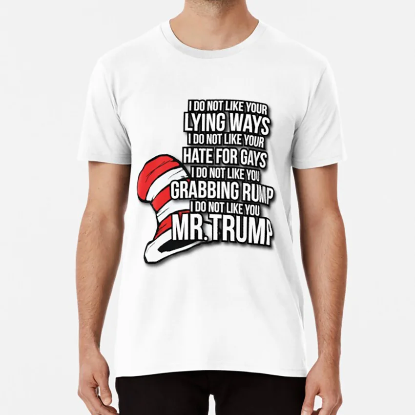 Dr. Suesss Анти Трамп T Shirt Dr Suess Mr Трамп|Футболки| |