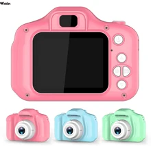 Mini appareil photo numérique pour enfants, 2 pouces, dessin animé, jouets mignons, cadeau d'anniversaire, de noël, caméscope, 1080P