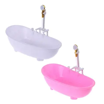 

1/6 Dollhouse Miniatures Electric Bathtub Furniture Bathroom Accessories Kids Pretend Toy