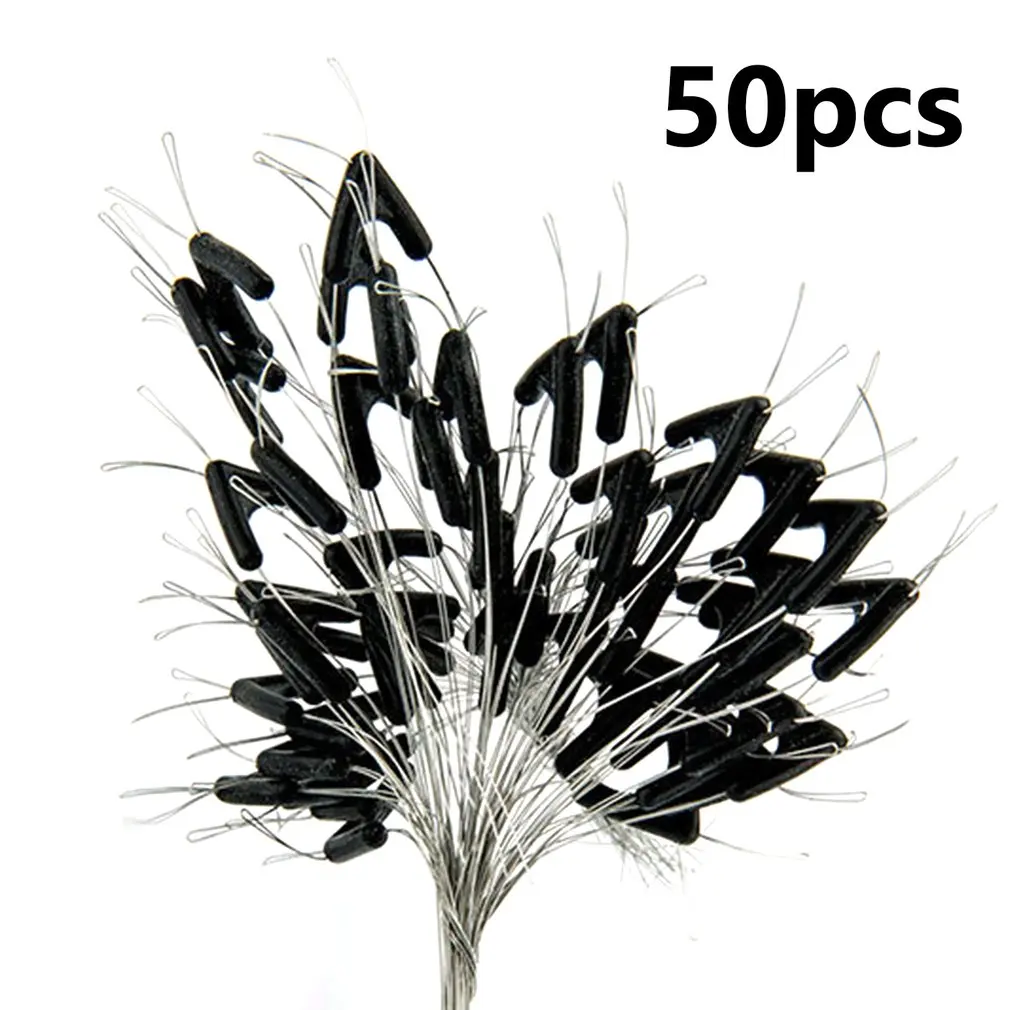 

50Pcs Double Fishing Hooks Splitter Contactor Device Fishing Line Space Bifurcation Line Swivel Tying Fishing Tools