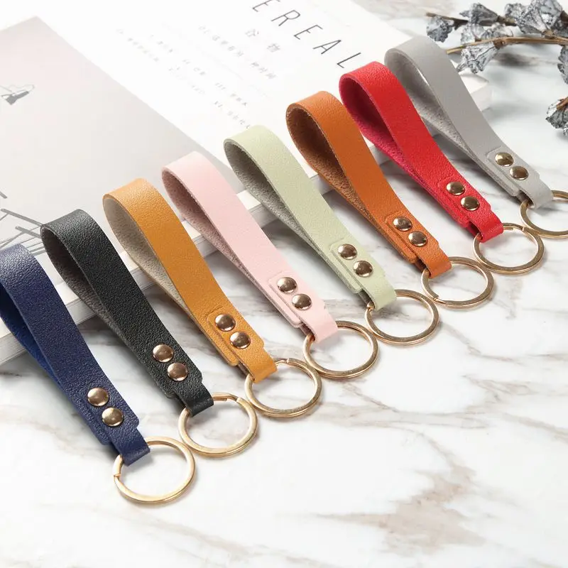 Simula Cow Genuine Leather KeyChain Women Men Key Chains for Rings Holder Purse Pendant Bag Accessories Keychain Gifts 2458 | Украшения и