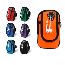 Спорт на открытом воздухе бег разъем для наушников Slap Arm телефон рука рукав Универсальный отправить подарок для-печать логотипа